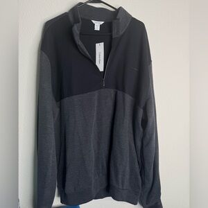 Calvin Klein Men's Two-Tone Zip-Up Sweater